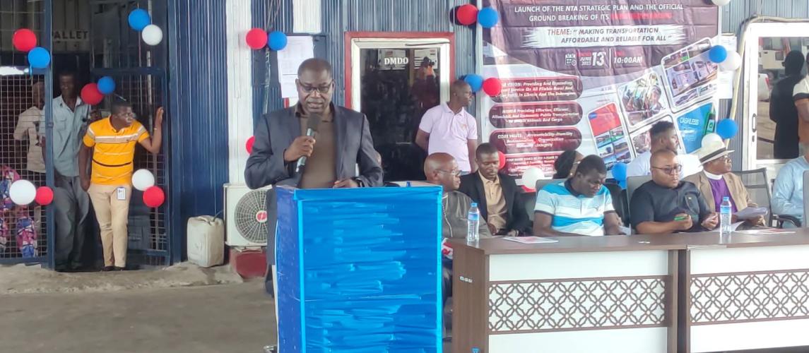 Hon. Edmund Forh Forh address at the official groundbreaking ceremony for the NTA Administrative Building and the launch of the Five-Year Strategic Plan.